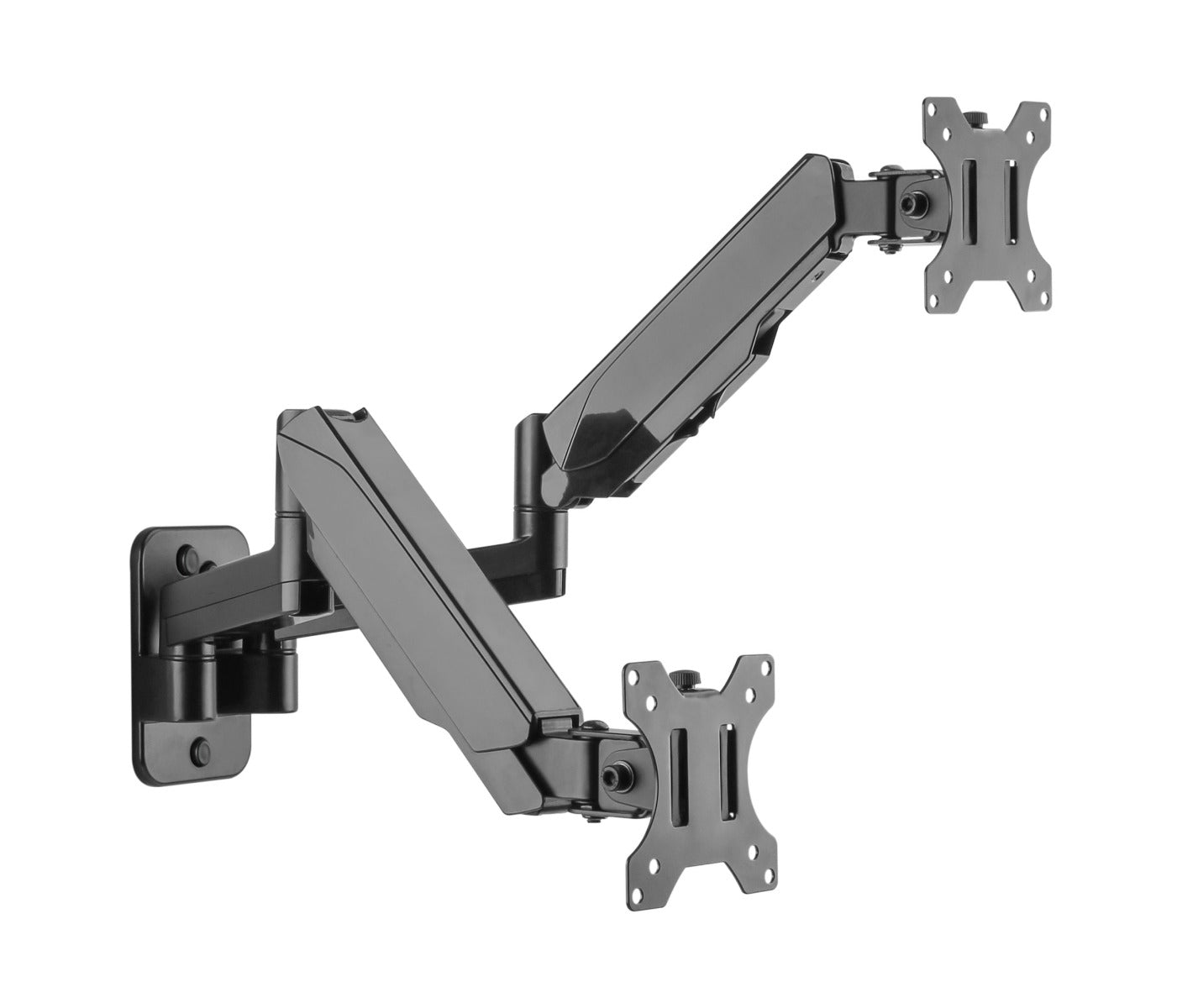 Brateck Dual Monitor Wall Mounted Gas Spring Monitor Arm 17"-32"
