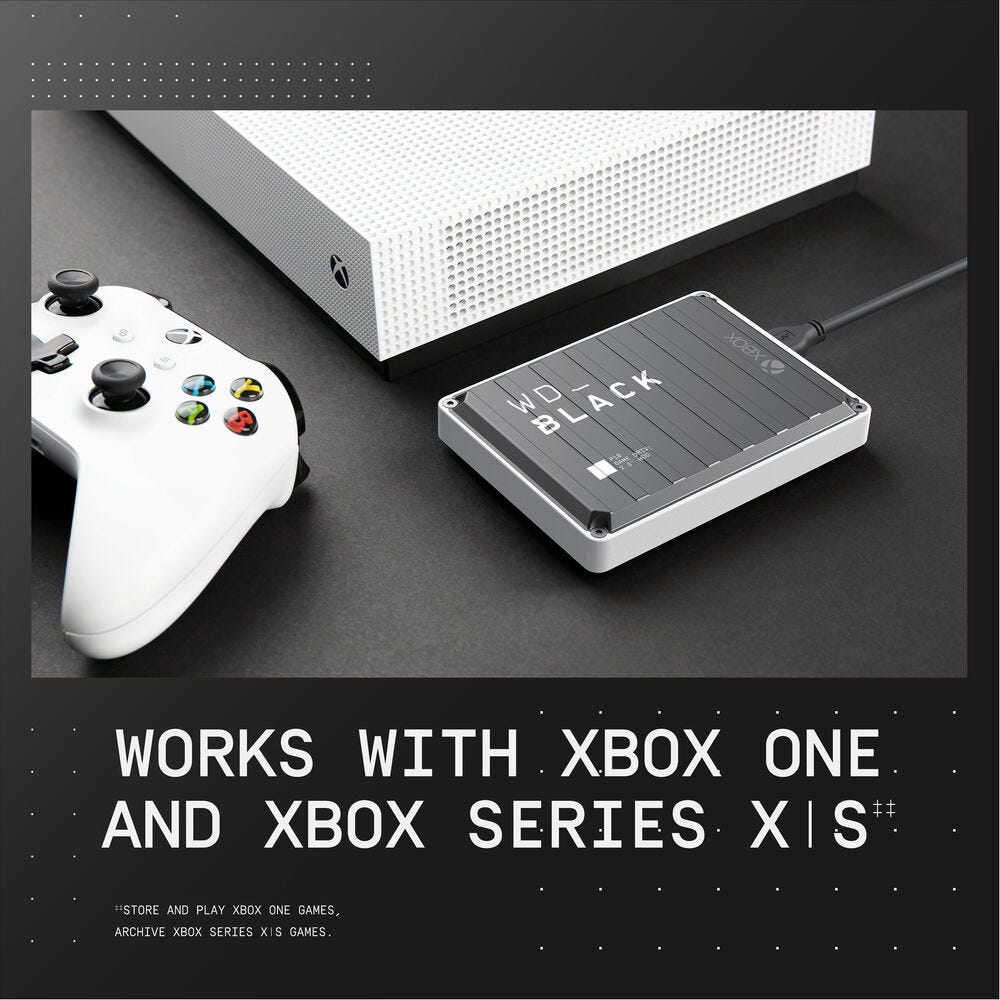 WD 3TB WD_BLACK P10 Game Drive for Xbox One