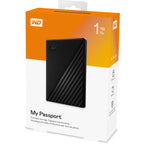 WD My Passport 1TB USB 3.0 Portable Hard Drive - Black