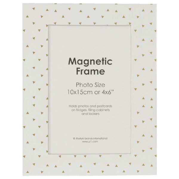 UR1 Photo Magnet 4x6 White/Gold triangle in PDQ