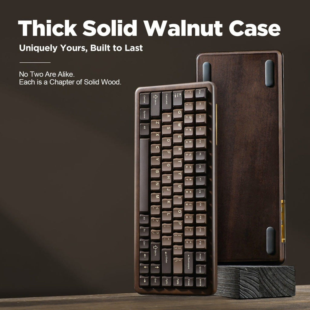 YUNZII WOOD84 Wireless Tri-Mode Keyboard (Candy Linear Switch)