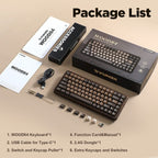 YUNZII WOOD84 Wireless Tri-Mode Keyboard (Candy Linear Switch)