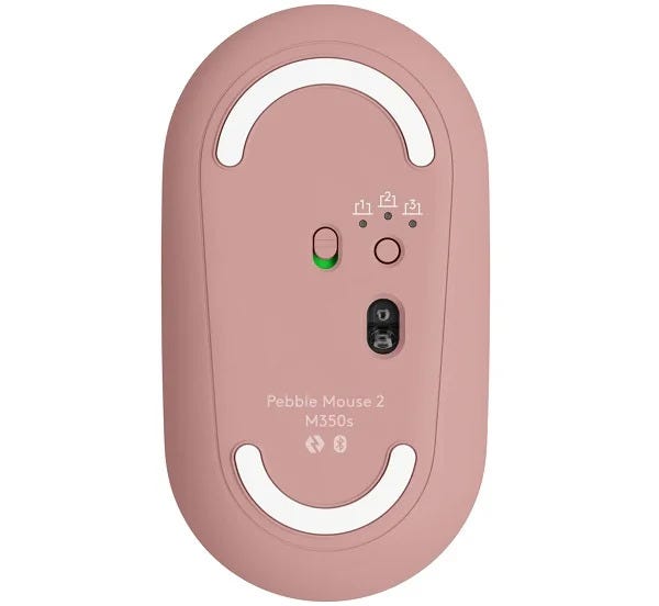 Logitech M350s Pebble Wireless Mouse (Rose)