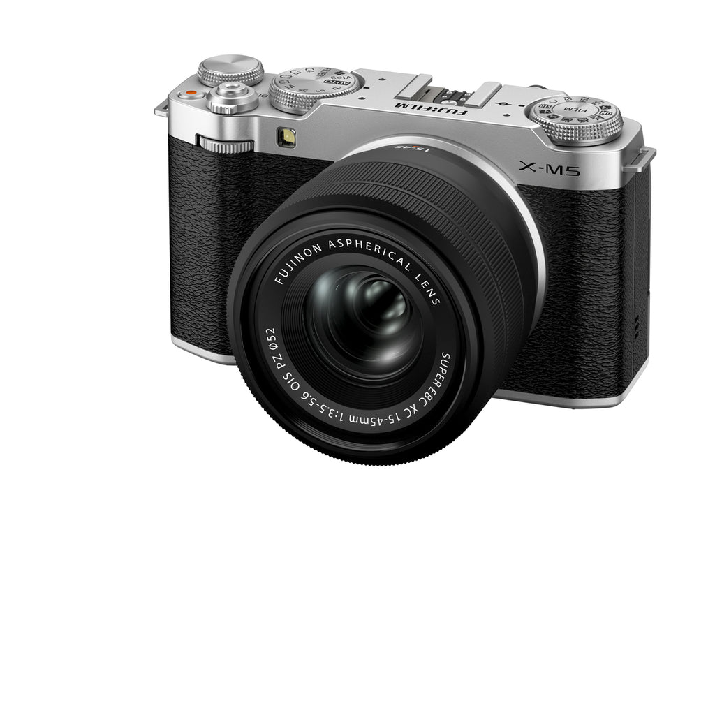 Fujifilm X-M5 - Silver Mirrorless Camera with XC 15-45mm Lens