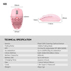 Fantech ARIA XD7 Light-Weight Wireless Gaming Mouse (Pink)