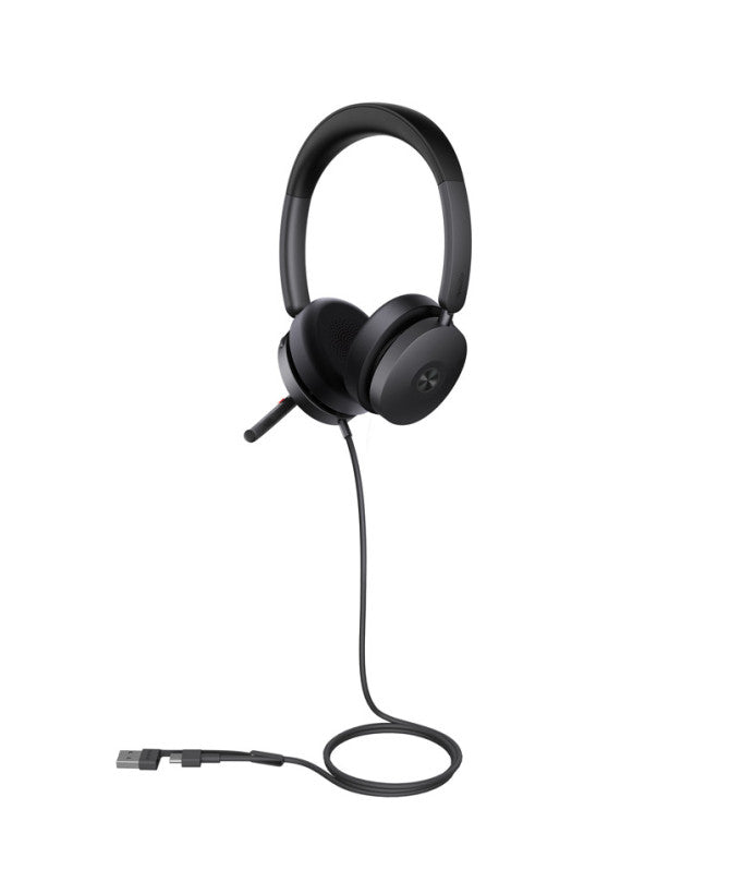 Yealink UH48 UC Stereo Noise Cancelling USB-C/A Wired Headset
