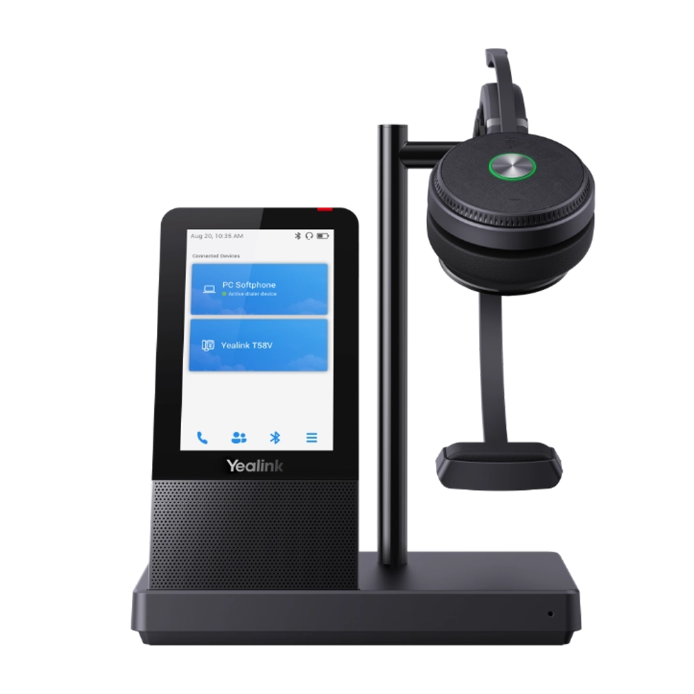 Yealink WH66 UC Mono DECT Wireless Headset with Base Station