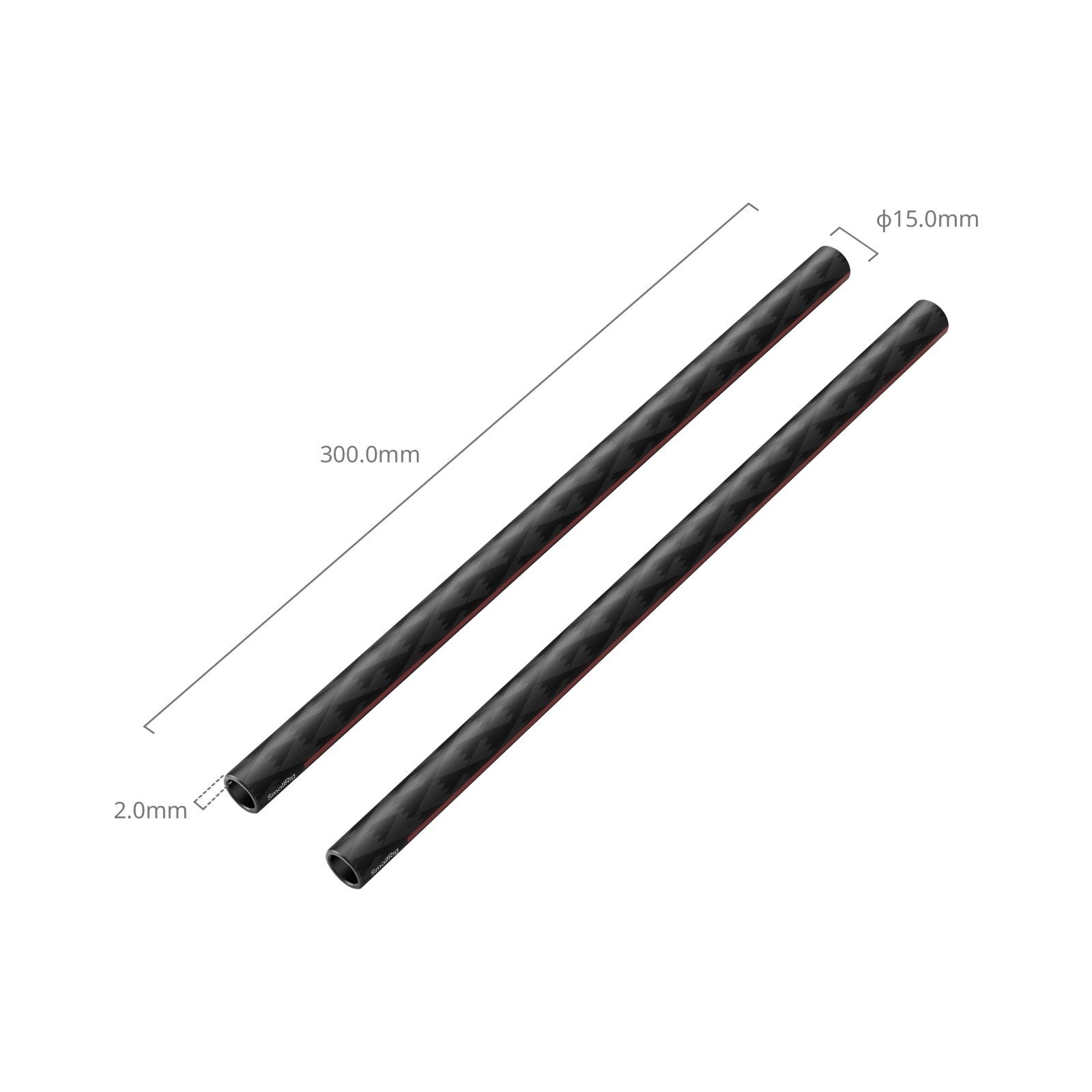 SmallRig 15mm Carbon Fiber Rods (Pair