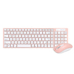 Bonelk KM-322 Slim Wireless Keyboard and Mouse Combo (Salmon)