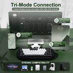 YUNZII C68 Panda Wireless Mechanical Keyboard (Black) (Panda Switch)