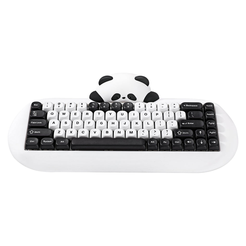 YUNZII C68 Panda Wireless Mechanical Keyboard (White) (Panda Switch)