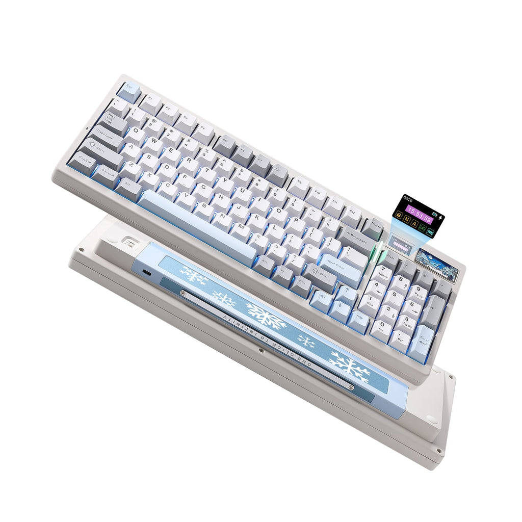YUNZII IF99 Mechanical Keyboard with LCD Screen (White) (Gateron Zero Switch)