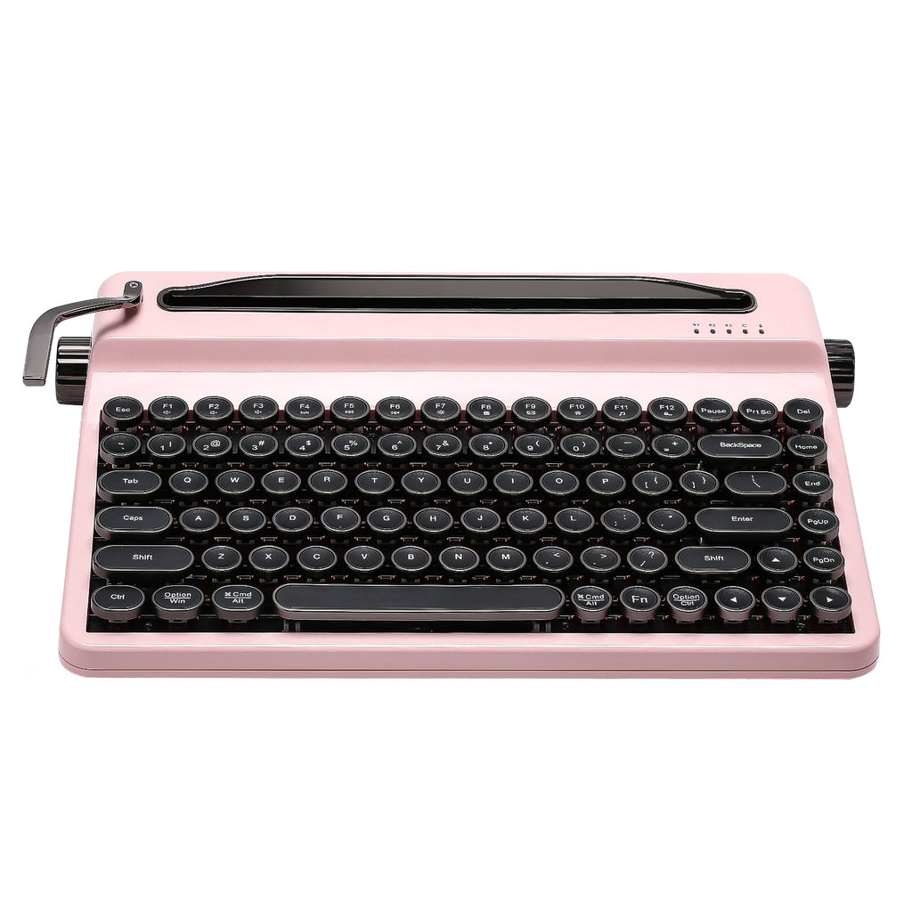 YUNZII QL75 Retro Typewriter Mechanical Keyboard (Pink) (Onyx Tactile Switch)