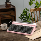 YUNZII QL75 Retro Typewriter Mechanical Keyboard (Pink) (Onyx Tactile Switch)