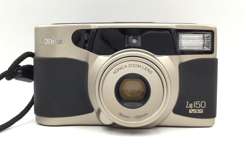 Used  Konica Z-up 150 VP Black & Gold 38-150mm - 35mm Film Camera  SN:6151191