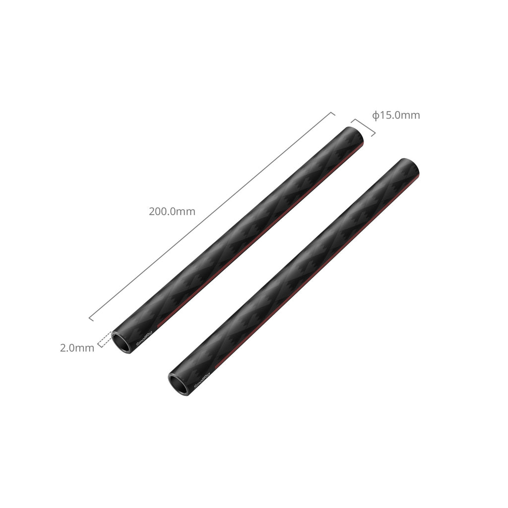 SmallRig 15mm Carbon Fiber Rods (Pair