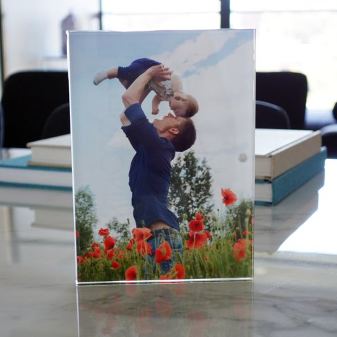 5x7" Acrylic Photo Frame with Print 