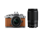 Nikon Z fc Body Amber Brown with Nikkor Z 16-50mm VR and Z 50-250mm VR Lens