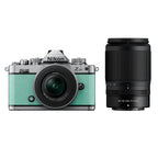 Nikon Z fc Mint Green with Nikkor Z 16-50mm VR and Z 50-250mm VR Lens