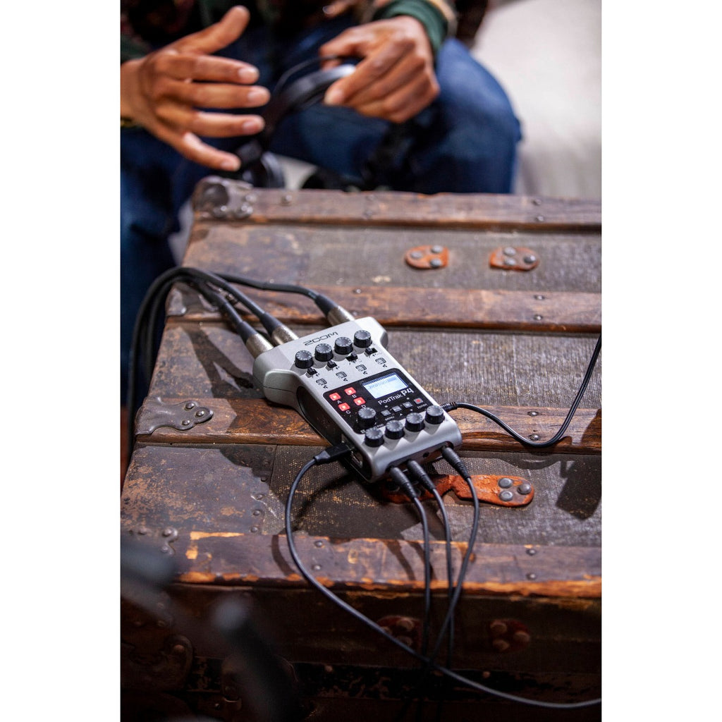 Zoom PodTrak P4 Portable MultiTrak Podcast Recorder