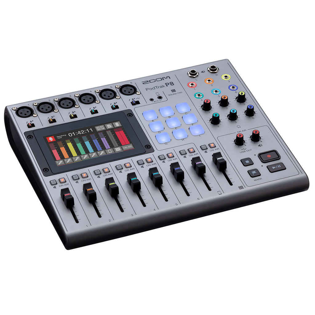 Zoom PodTrak P8 Portable MultiTrak Podcast Recorder