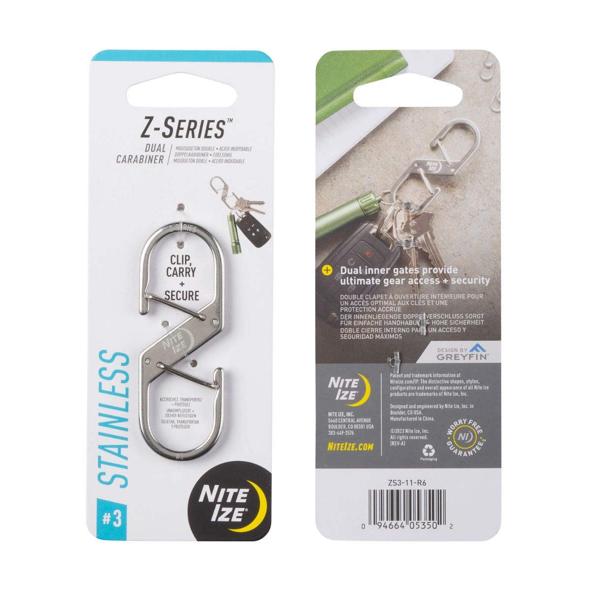 Nite Ize Z-Series Dual Carabiner Stainless Steel #3