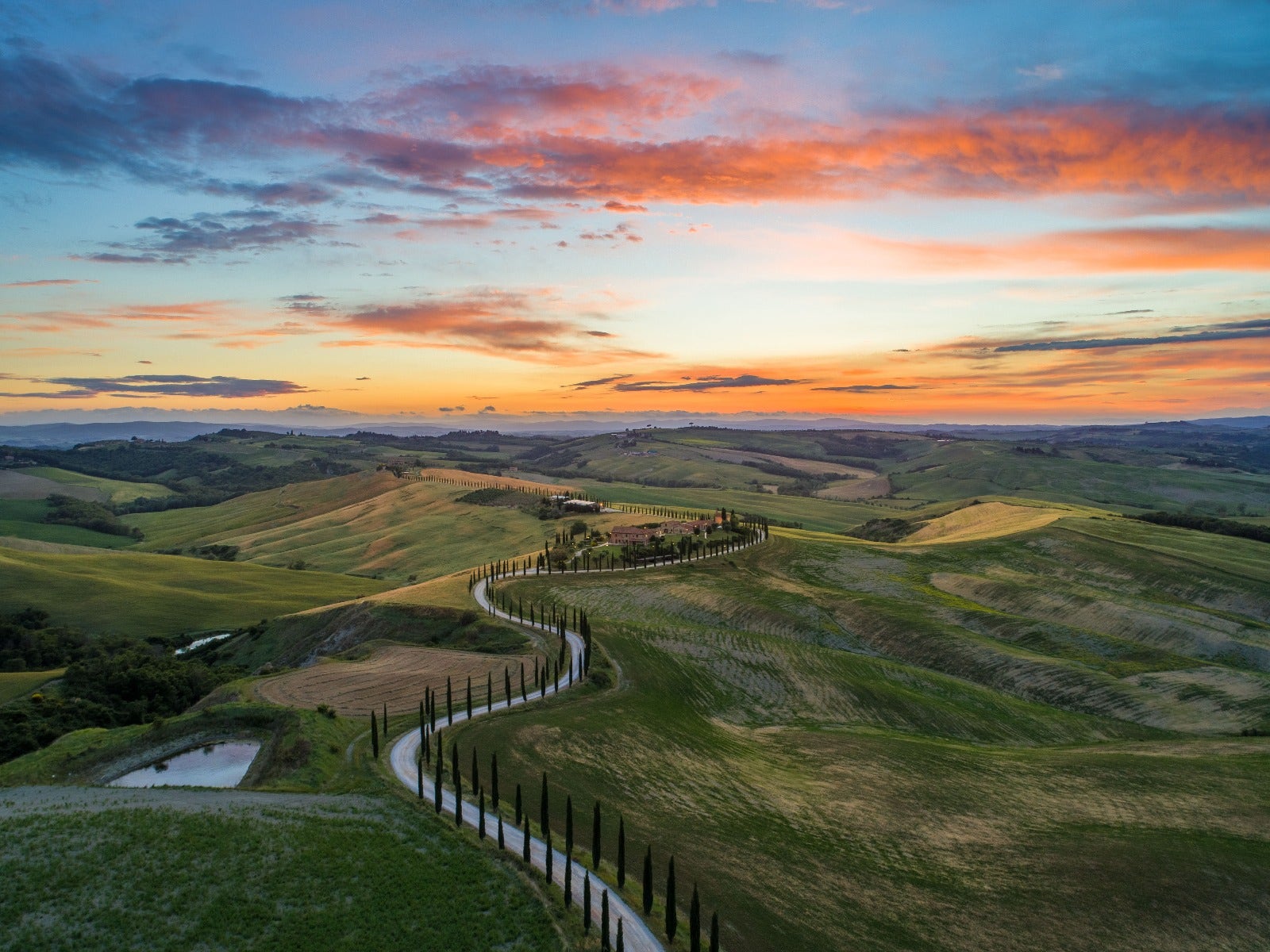 Landscape golden hour