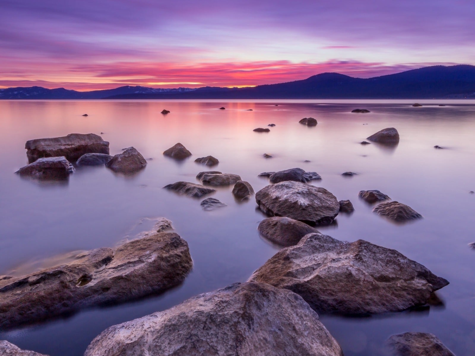 Long exposure landscape image