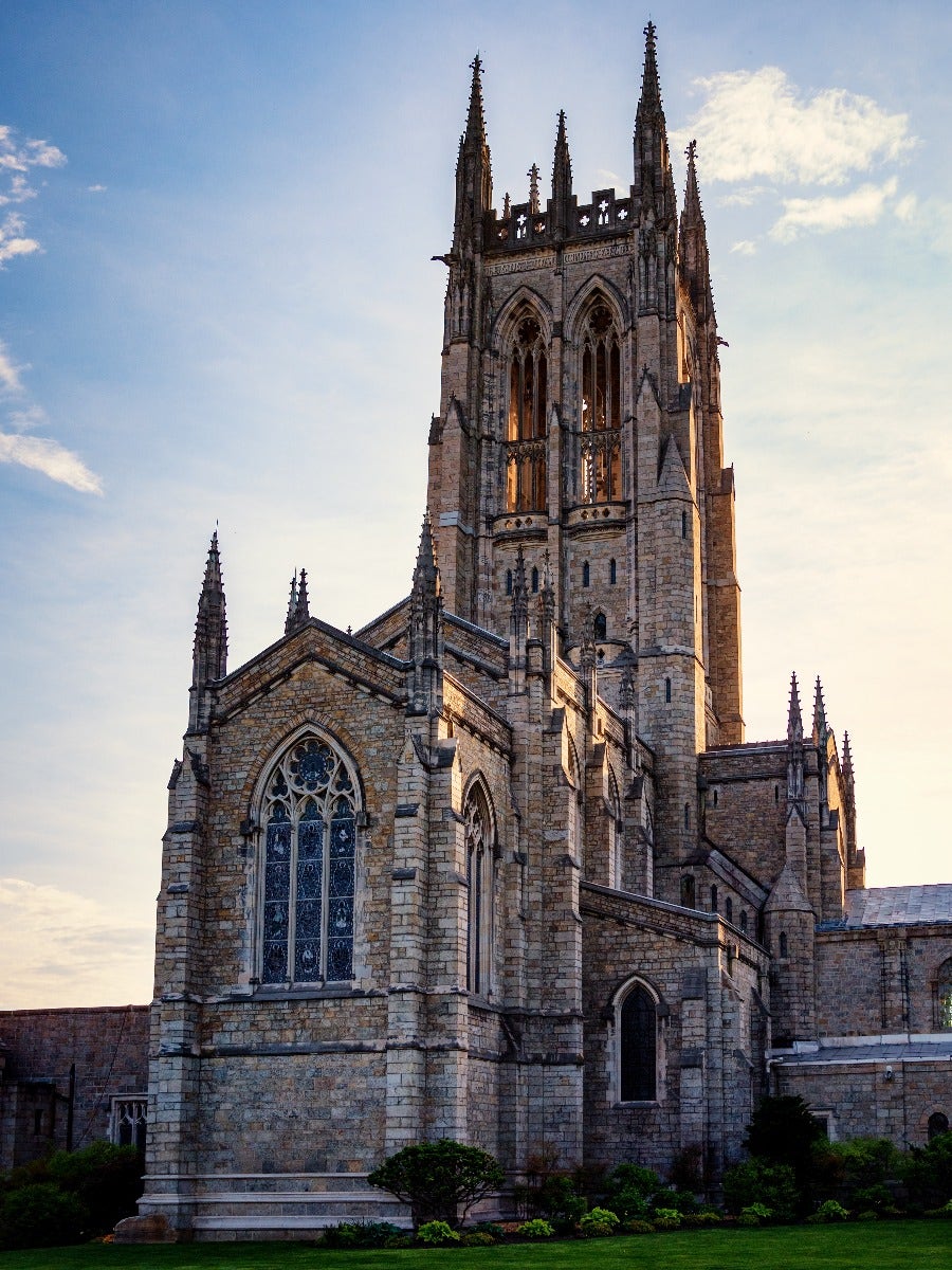 Church with side lighting