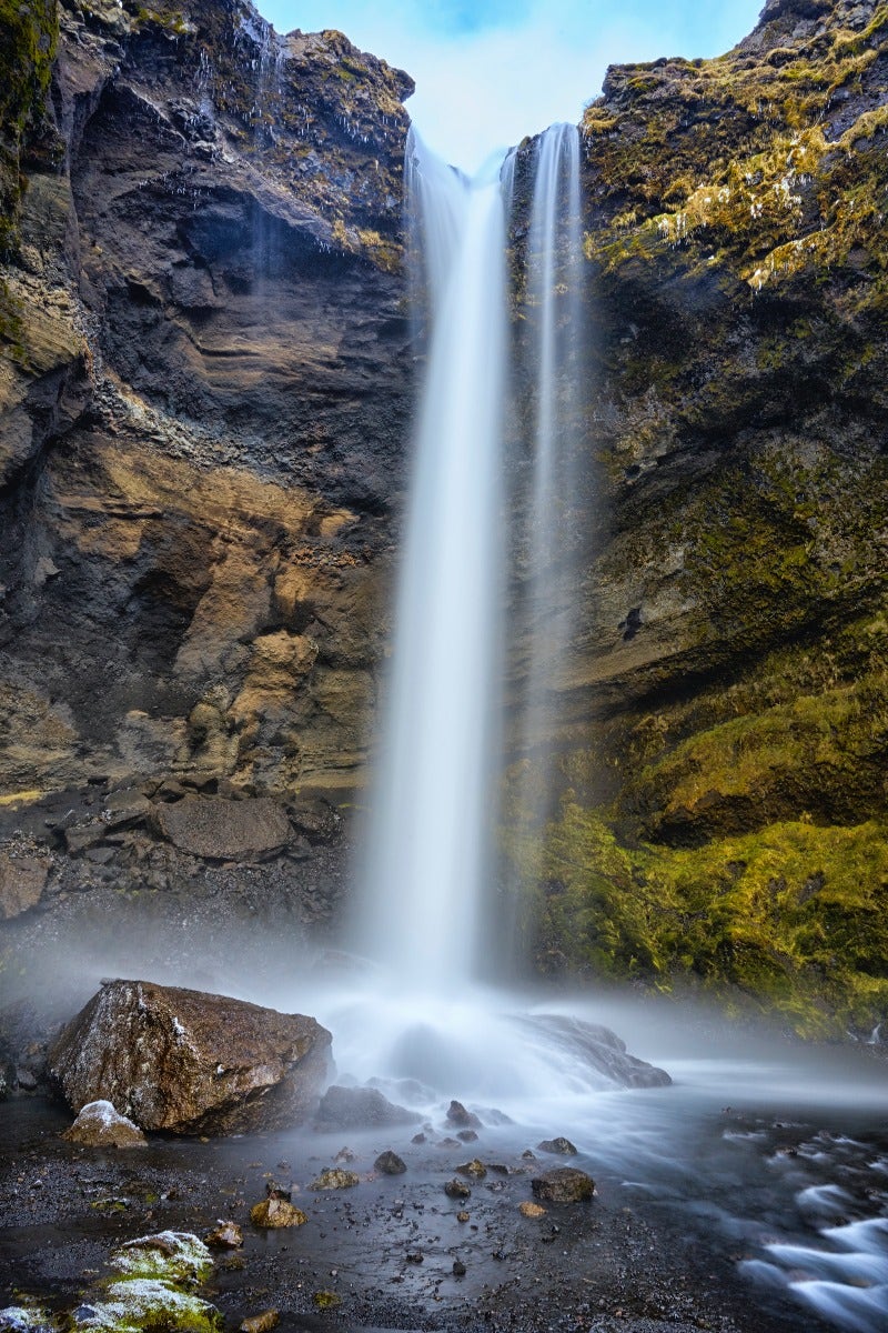 Waterfall with slow shutter