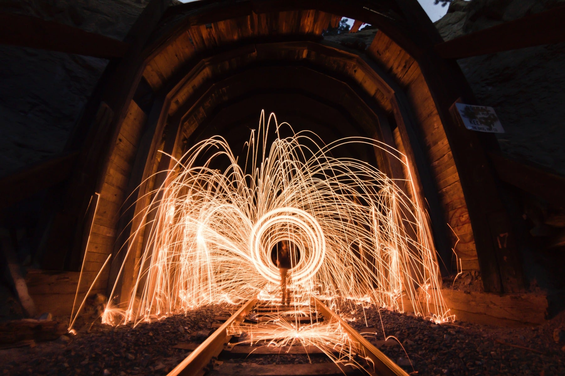 Steel wool with a long shutter speed