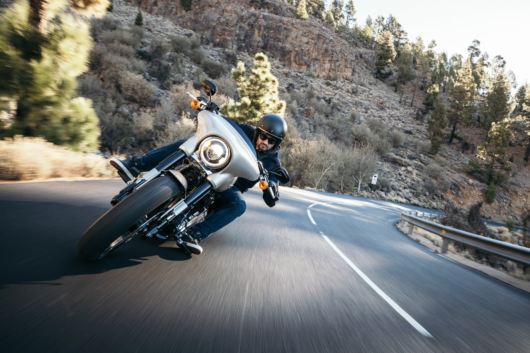 Motorcycle with motion blur