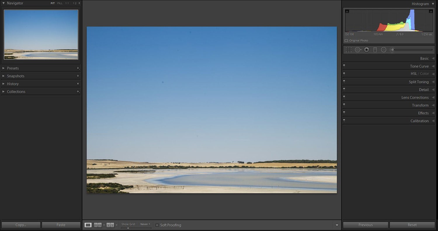 Adobe Lightroom - Coorong National Park