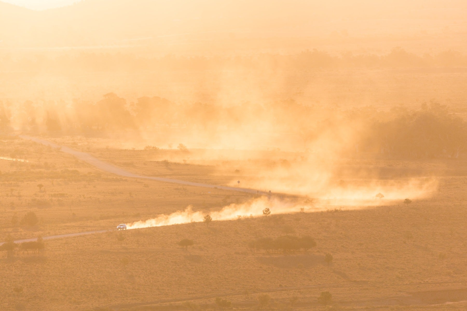 Dust and heat in the outback