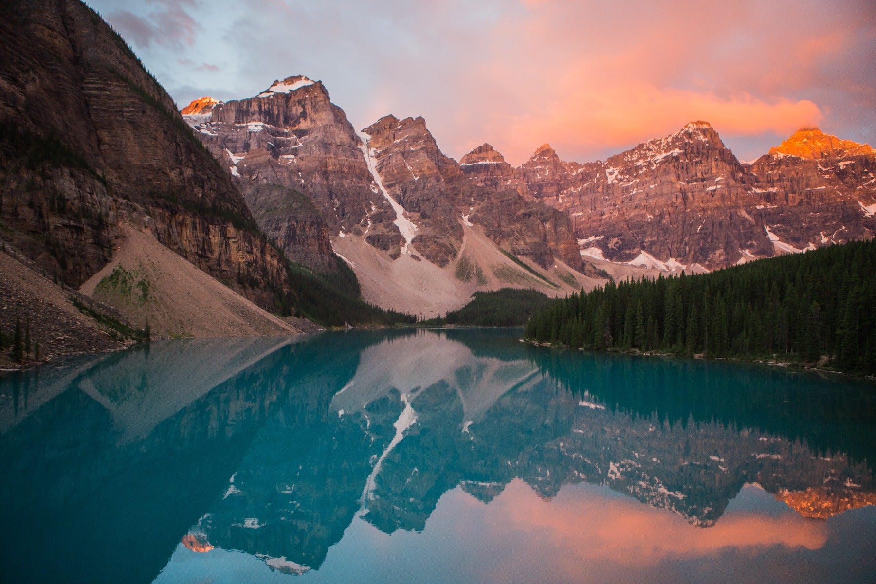 Mountain landscape with reflection