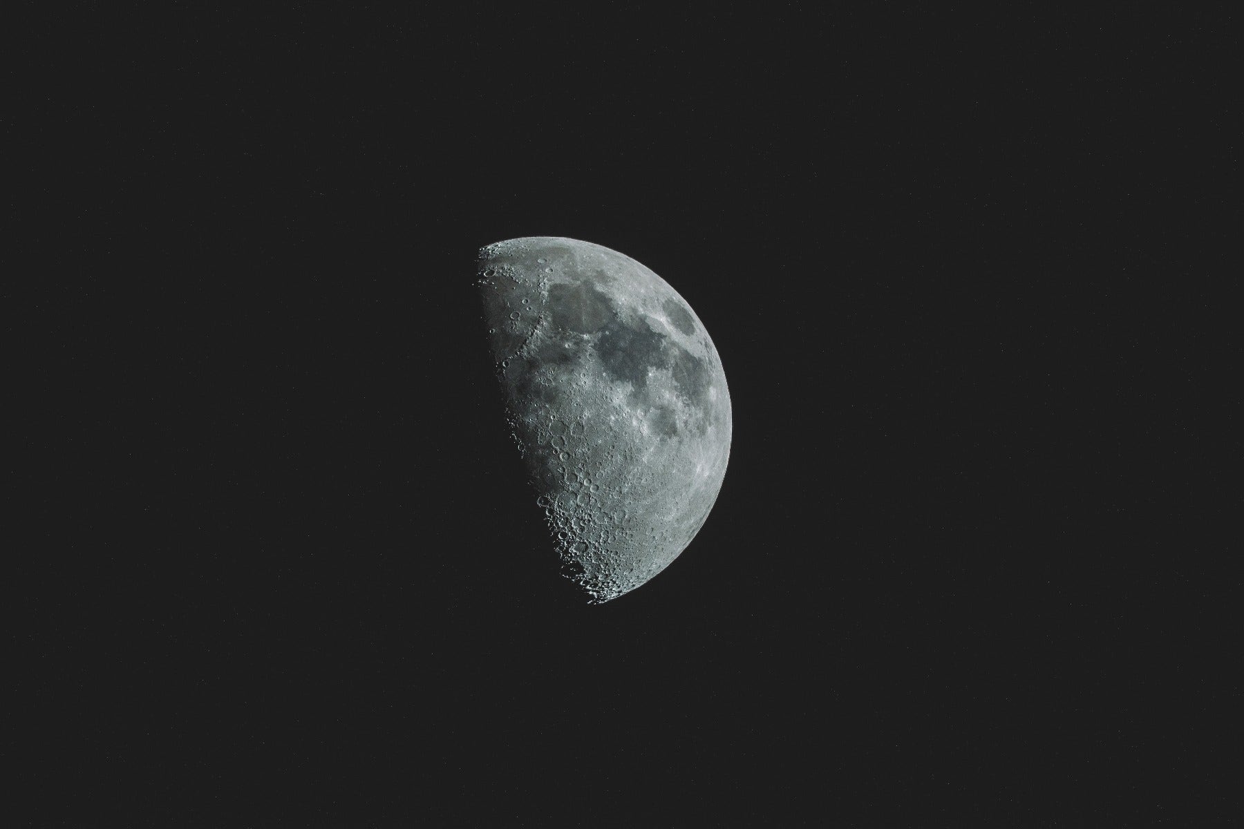 The moon at night