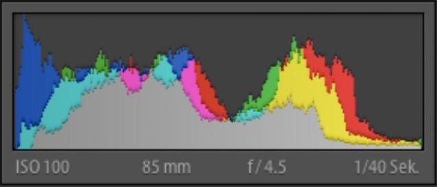 Histogram from Lightroom