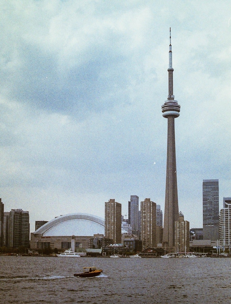 CN Tower shot on film camera