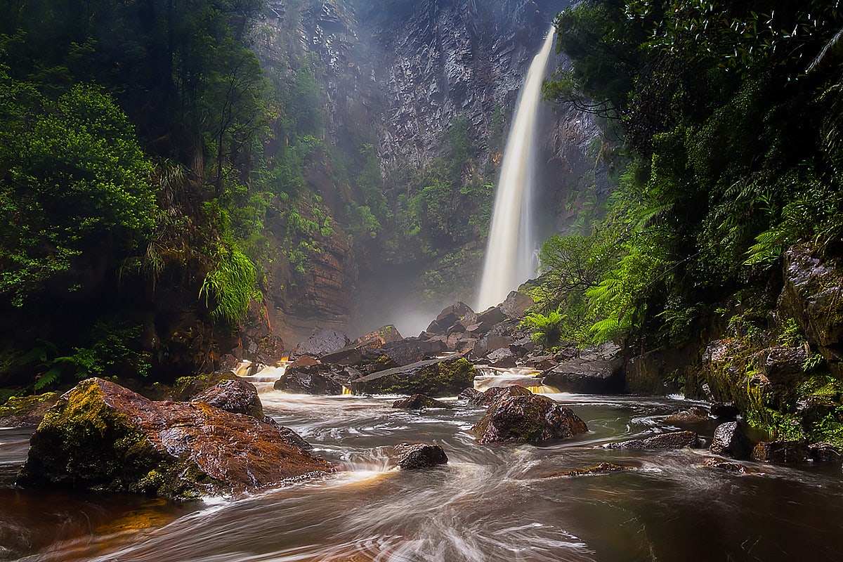 Reynolds Falls in Tasmania