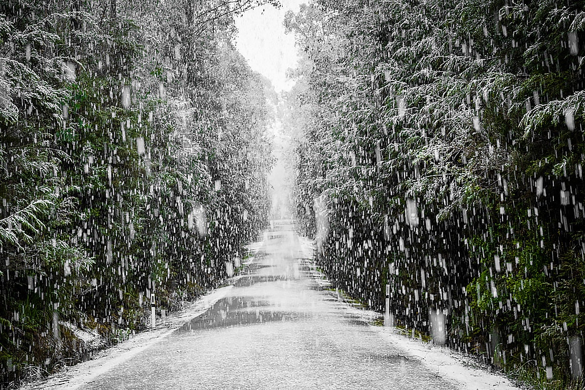 Snowy road