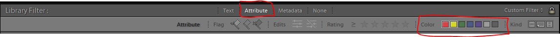 Lightroom colour labels