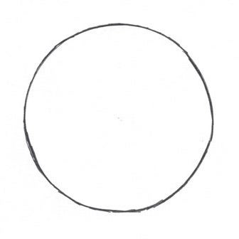 Drawing of flat circle