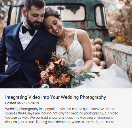 Integrating Video into Your Wedding Photography