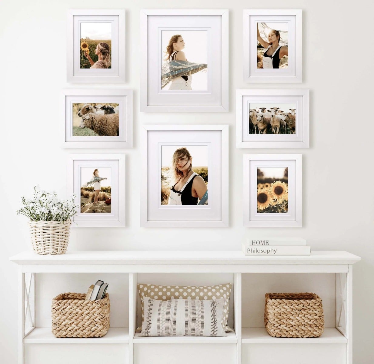 White picture deals frames