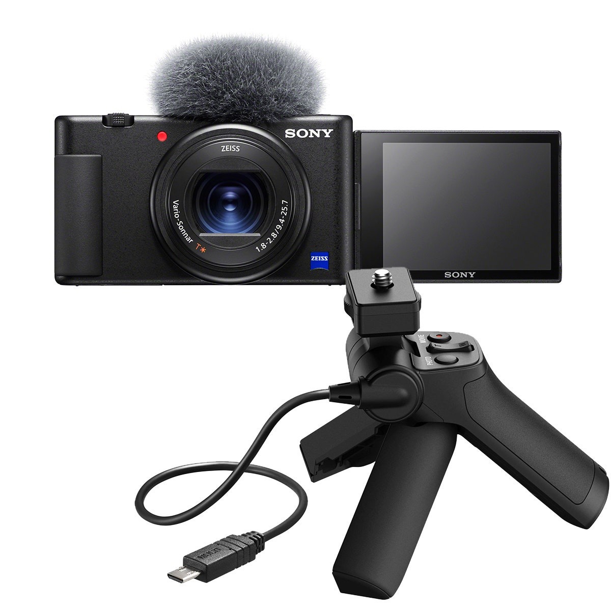 Sony ZV-1 Digital Camera with Sony GPVPT1 Shooting Grip | digiDirect