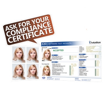 Ask for your Compliance Certificate with your Passport Photos